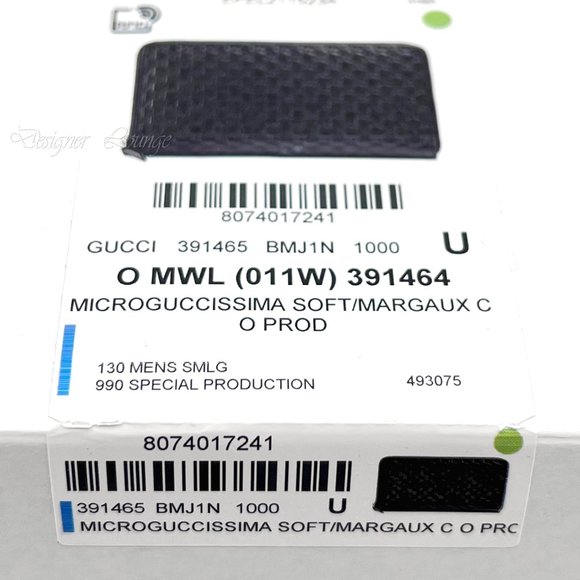 ⚡️SOLD! NEW GUCCI Black Leather Micro GG Guccissima Zip Around Large Wallet - Picture 13 of 13